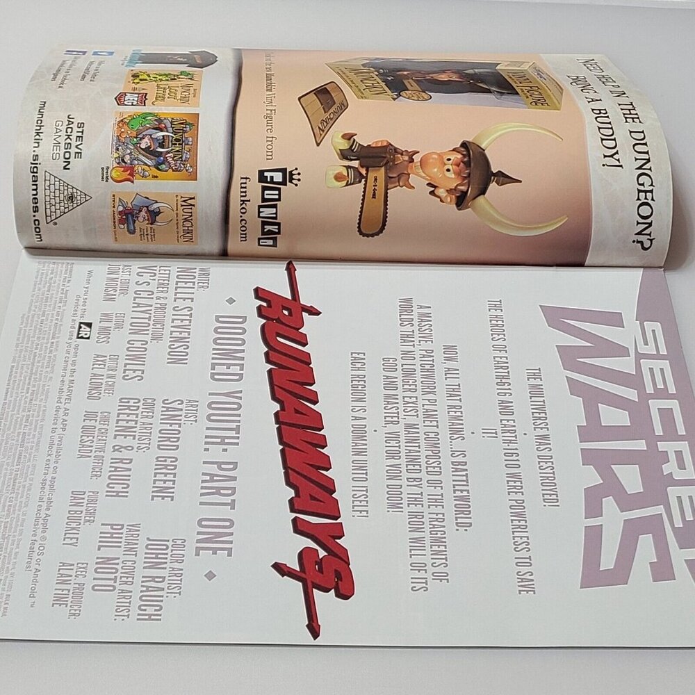 Runaways 1 Marvel Comics 2015 FN/VF Sanford Greene Cover A Battleworld - Picture 3 of 16